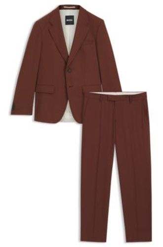 Costume deux pièces Slim en laine à micro motif - Boss - Modalova