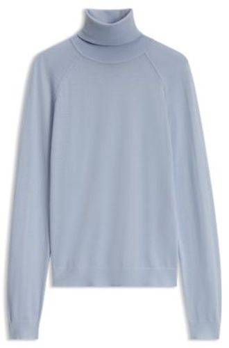Pull Slim à col roulé en laine mérinos extra fine - Boss - Modalova