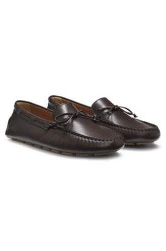Mocassins en cuir avec semelle extérieure à picots - Boss - Modalova