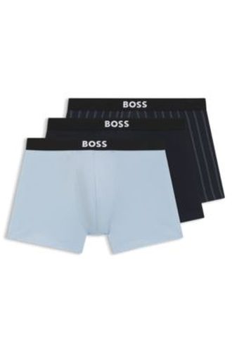 Lot de trois boxers longs en coton stretch - Boss - Modalova