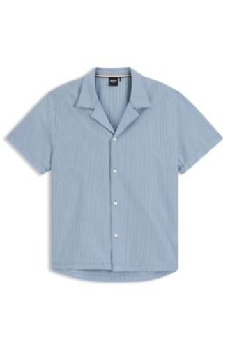 Chemise regular en tissu seersucker - Boss - Modalova