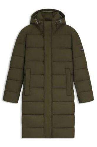 Veste longue matelassée déperlante à capuche - Boss - Modalova