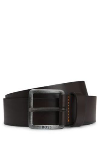 Ceinture en cuir avec boucle logotée - Boss - Modalova