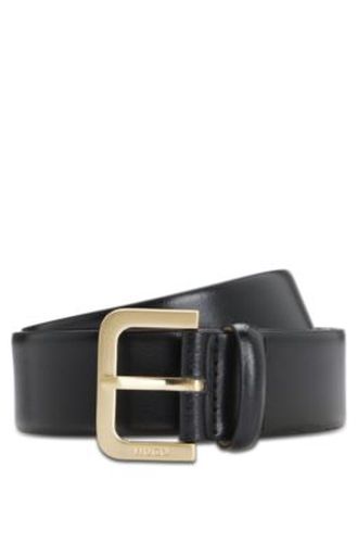 Ceinture en cuir avec boucle à logo gravé - HUGO - Modalova