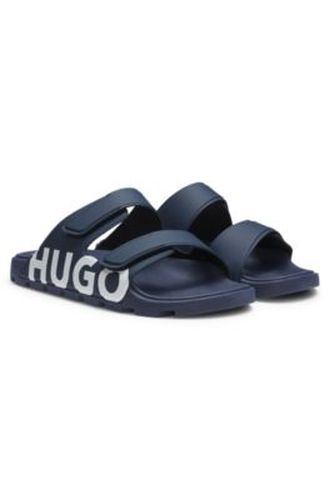 Sandales à logo avec deux brides auto-adhésives - HUGO - Modalova