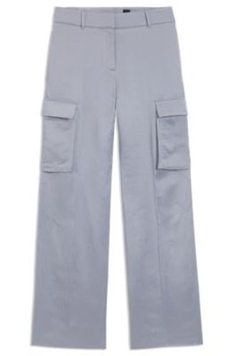 Pantalon Regular en satin - Boss - Modalova