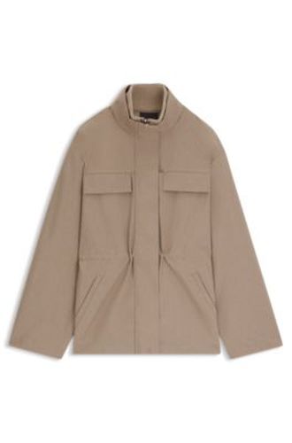 Veste déperlante avec taille froncée - Boss - Modalova