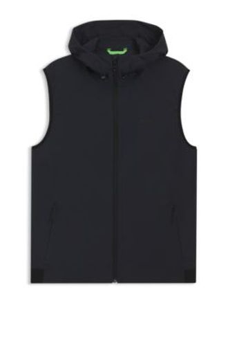 Gilet à capuche déperlant avec structure en micro-gaufre - Boss - Modalova