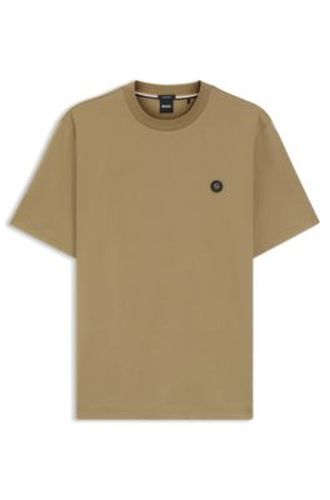 T-shirt en coton mercerisé avec monogramme Double B - Boss - Modalova