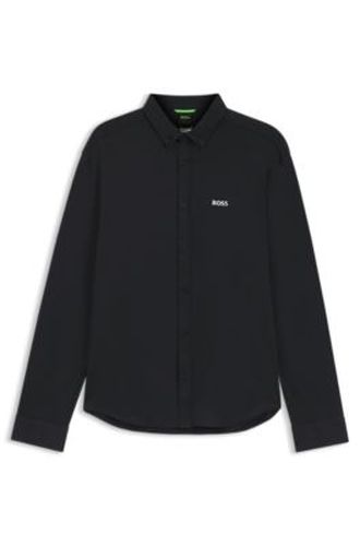 Chemise en jersey de coton infroissable avec stretch naturel - Boss - Modalova