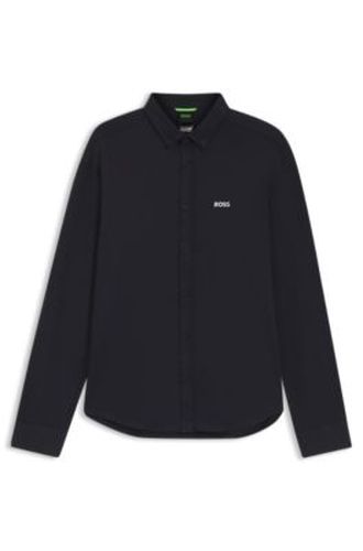 Chemise en jersey de coton infroissable avec stretch naturel - Boss - Modalova