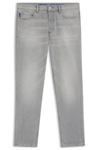 Jean fuselé en denim gris - HUGO - Modalova