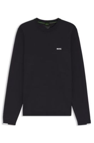 Pull en coton avec détails contrastants - Boss - Modalova