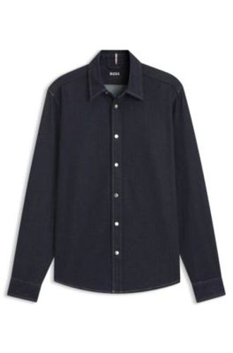 Chemise Regular Fit en denim stretch indigo - Boss - Modalova