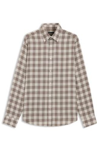 Chemise Regular en coton italien à carreaux - Boss - Modalova