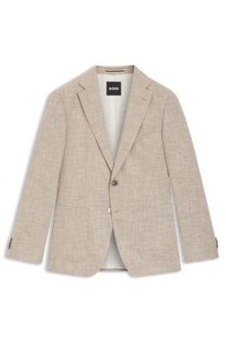 Veste Regular en tissu stretch confortable à carreaux - Boss - Modalova