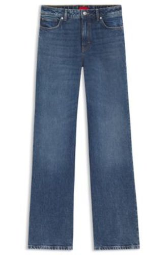 Jean coupe évasée en denim stretch bleu - HUGO - Modalova