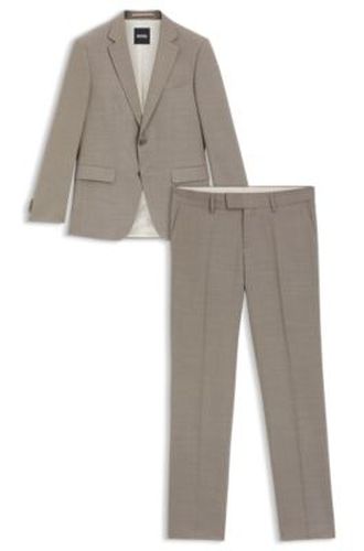 Costume Slim deux pièces en tissu stretch à micro motif - Boss - Modalova