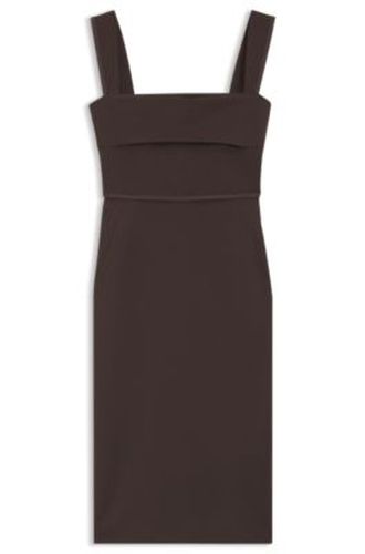 Robe Slim en jersey avec détail superposé - Boss - Modalova