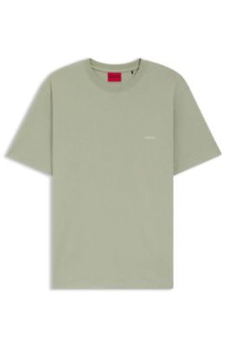 T-shirt en jersey de coton avec graphique au dos - HUGO - Modalova