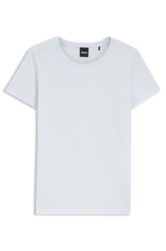 T-shirt Slim Fit en jersey de coton avec monogramme Double B - Boss - Modalova