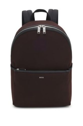 Sac à dos en toile avec lettrage du logo - Boss - Modalova