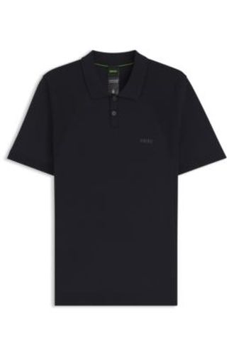 Polo en maille de coton mélangé avec Structure bodymapping - Boss - Modalova