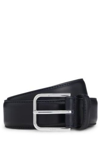 Ceinture Business en cuir avec boucle en argent poli - Boss - Modalova