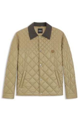 Veste déperlante à matelassage mélangé - Boss - Modalova