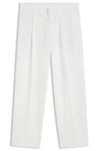 Pantalon Modern Fit en seersucker de coton stretch - HUGO - Modalova