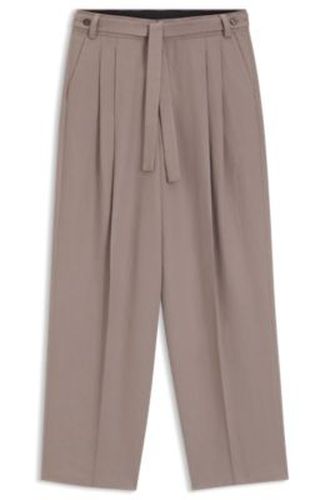Pantalon Fashion avec plis sur le devant et détail de ceinture - HUGO - Modalova