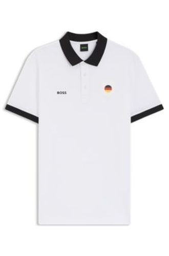 Polo Paddy avec finitions aux couleurs du drapeau national - Boss - Modalova