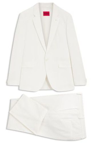 Costume trois pièces Extra Slim en seersucker de coton stretch - HUGO - Modalova