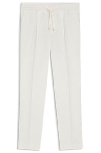 Pantalon Slim Fit en coton et lin - HUGO - Modalova