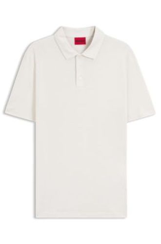 Polo Slim Fit en coton interlock flammé - HUGO - Modalova