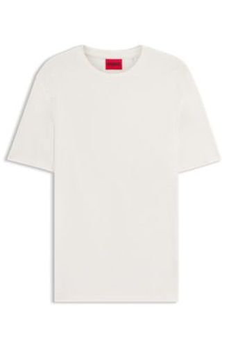 T-shirt Slim Fit en interlock flammé - HUGO - Modalova