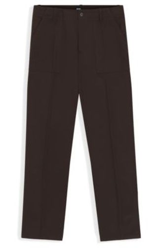 Pantalon décontracté en twill de coton - Boss - Modalova