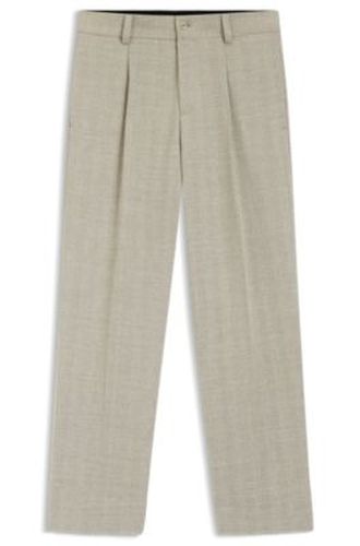 Pantalon moderne en tissage à chevrons - HUGO - Modalova