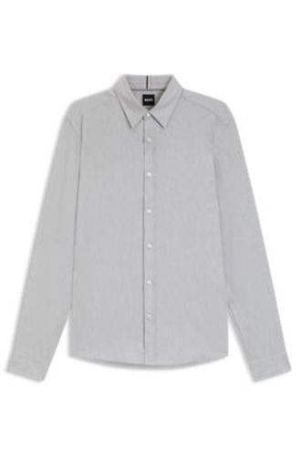 Chemise Regular en flanelle de coton mélangé - Boss - Modalova