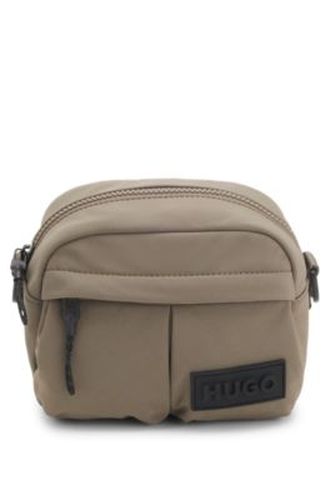 Sac porté croisé avec patch en gomme à logo en 3D - HUGO - Modalova