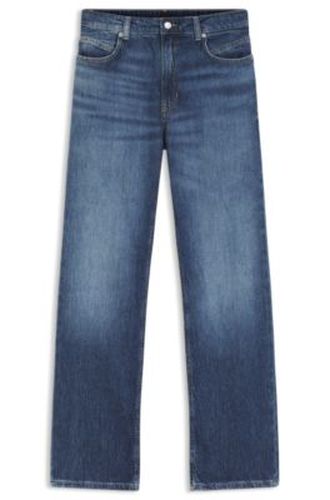 Jean Regular en denim bleu marbré - Boss - Modalova