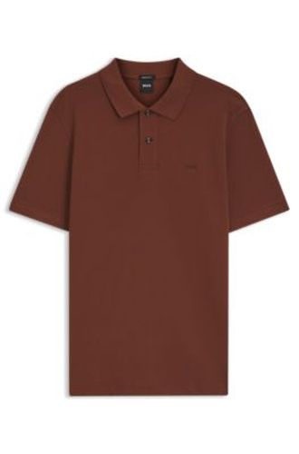 Pallas polo en piqué de coton avec logo brodé - Boss - Modalova