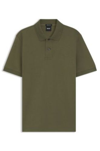 Pallas polo en piqué de coton avec logo brodé - Boss - Modalova