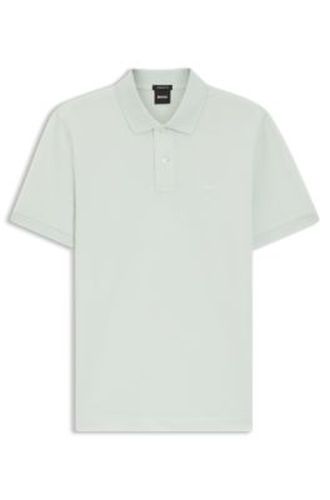 Pallas polo en piqué de coton avec logo brodé - Boss - Modalova