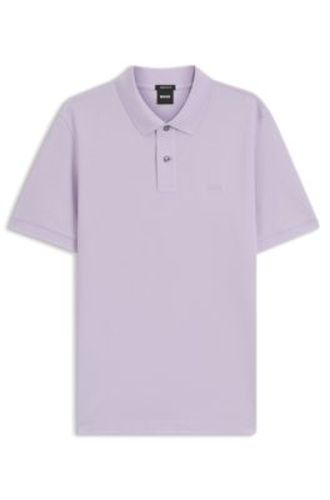 Pallas polo en piqué de coton avec logo brodé - Boss - Modalova