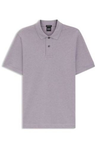 Pallas polo en piqué de coton avec logo brodé - Boss - Modalova