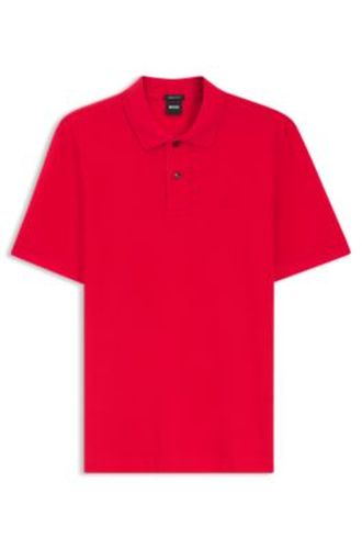 Pallas polo en piqué de coton avec logo brodé - Boss - Modalova