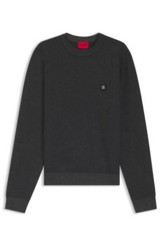 Pull en maille avec logo revisité - HUGO - Modalova