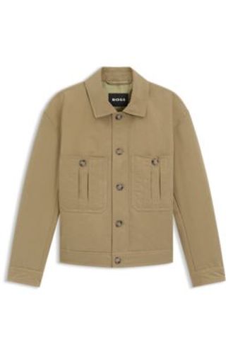 Veste en tissu peau de pêche déperlant - Boss - Modalova