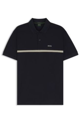 Polo Paddy en coton à rayures horizontales - Boss - Modalova